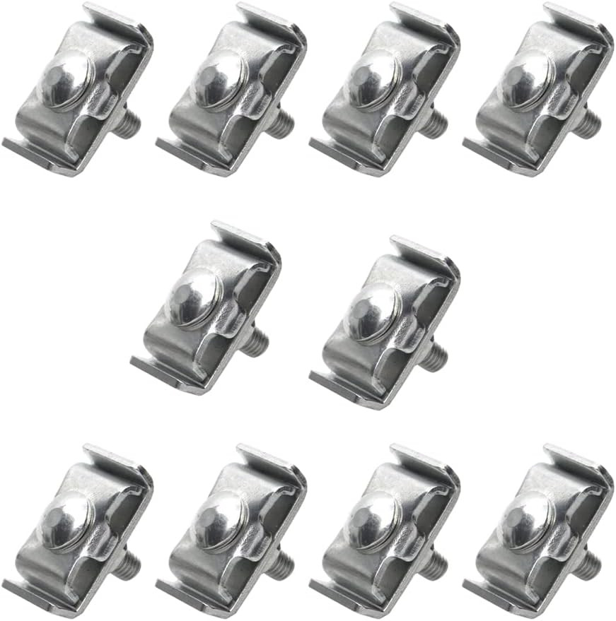 Gridwall Joining Clip , 10 Pcs Silvery Wire Grid Panel Connector Grid Panel Joi