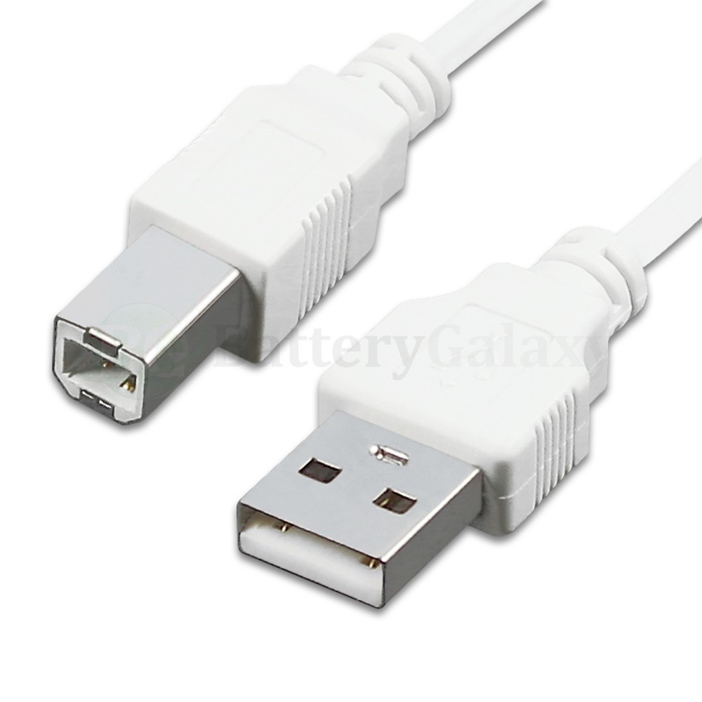 USB 2.0 Printer Cable Cord 6ft USB A to B White