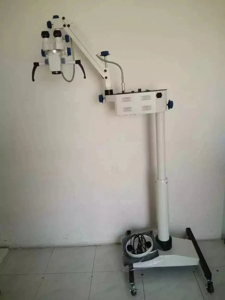 Surgical ENT Microscope with 3 step Magnifications - White Colour