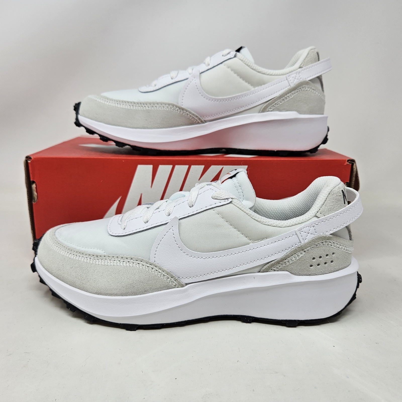 Nike Waffle Debut 'White Grey' Comfy Casual Shoe / DH9523-100 / Women's Size 10