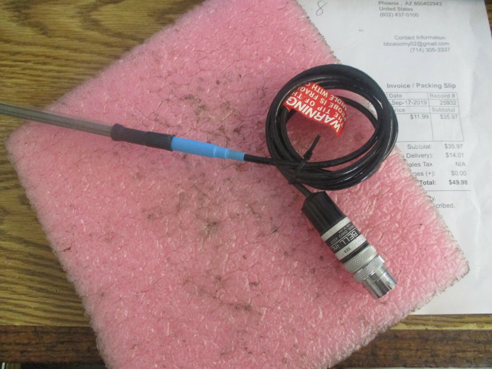 F.W. Bell / Transcat Model: STI2-0204 Transverse Probe.