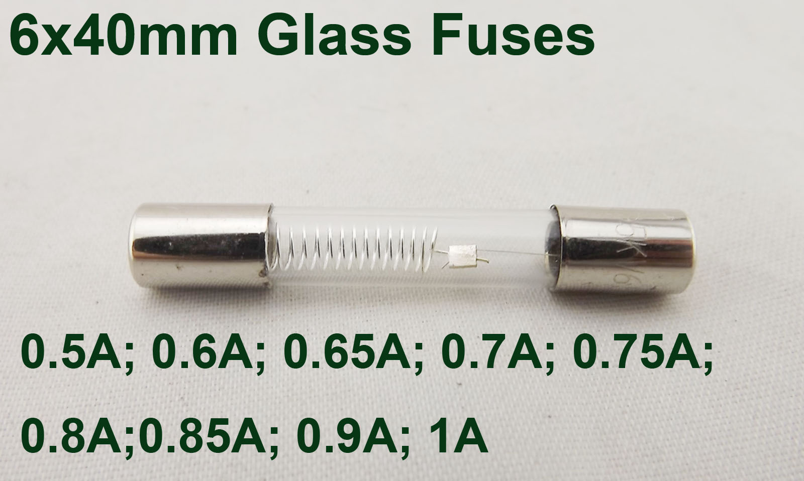 10pcs Microwave Oven High Voltage 5KV 5000V 6mm x 40mm Axial Glass Fuses Tubes