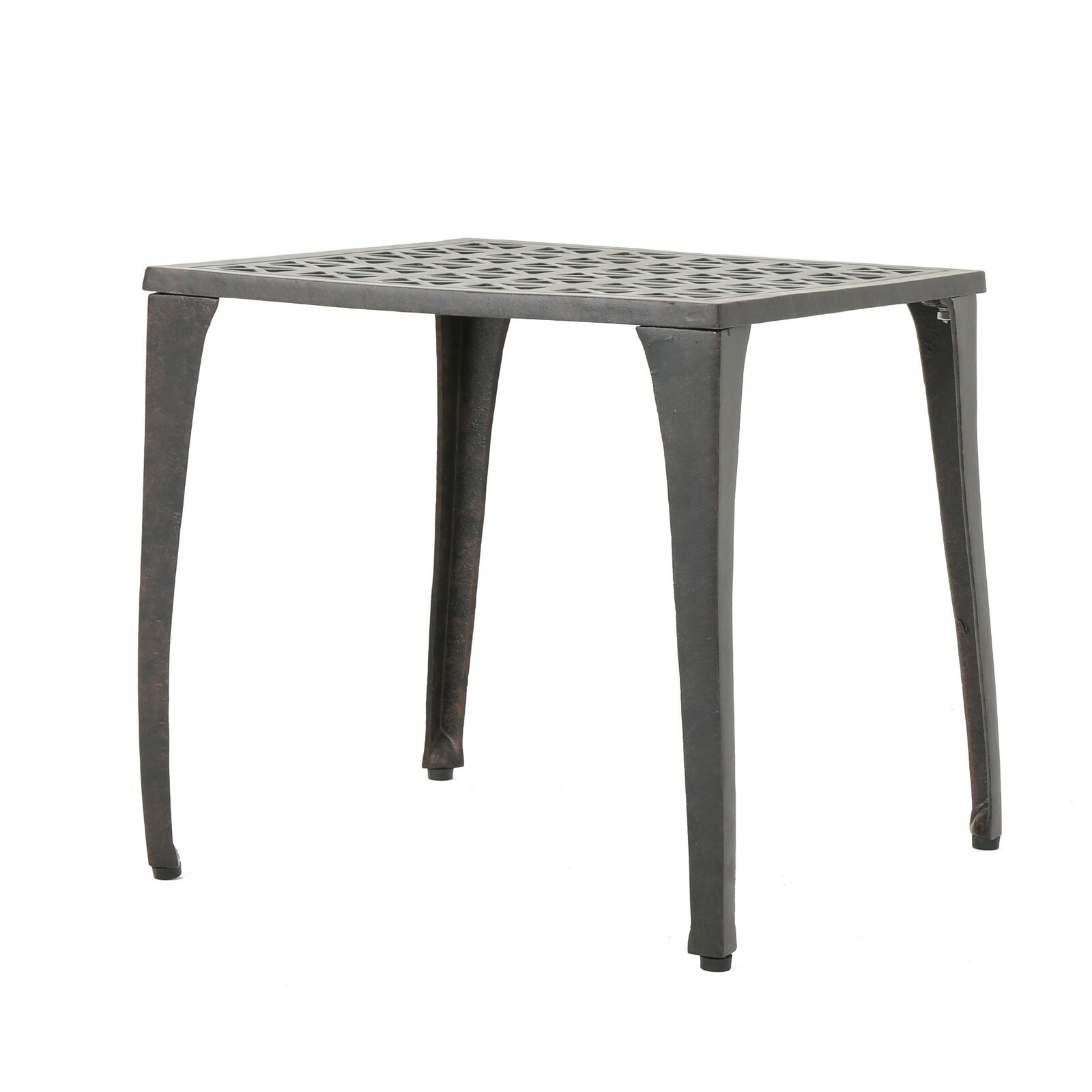 Kata Outdoor 3 Piece Bronze Finished Cast Aluminum Chat Set