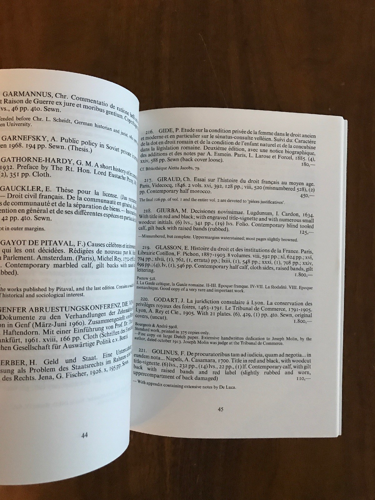 Catalog 35 INTERNATIONAL LAW DIPLOMATIC HISTORY Rare Books A Gerits & Sons 1991
