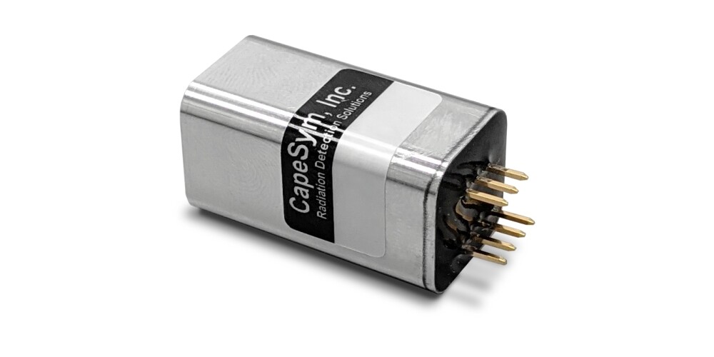 CsI:Tl 14x14x25mm scintillation nuclear radiation sensor with SiPM readout 5.5%
