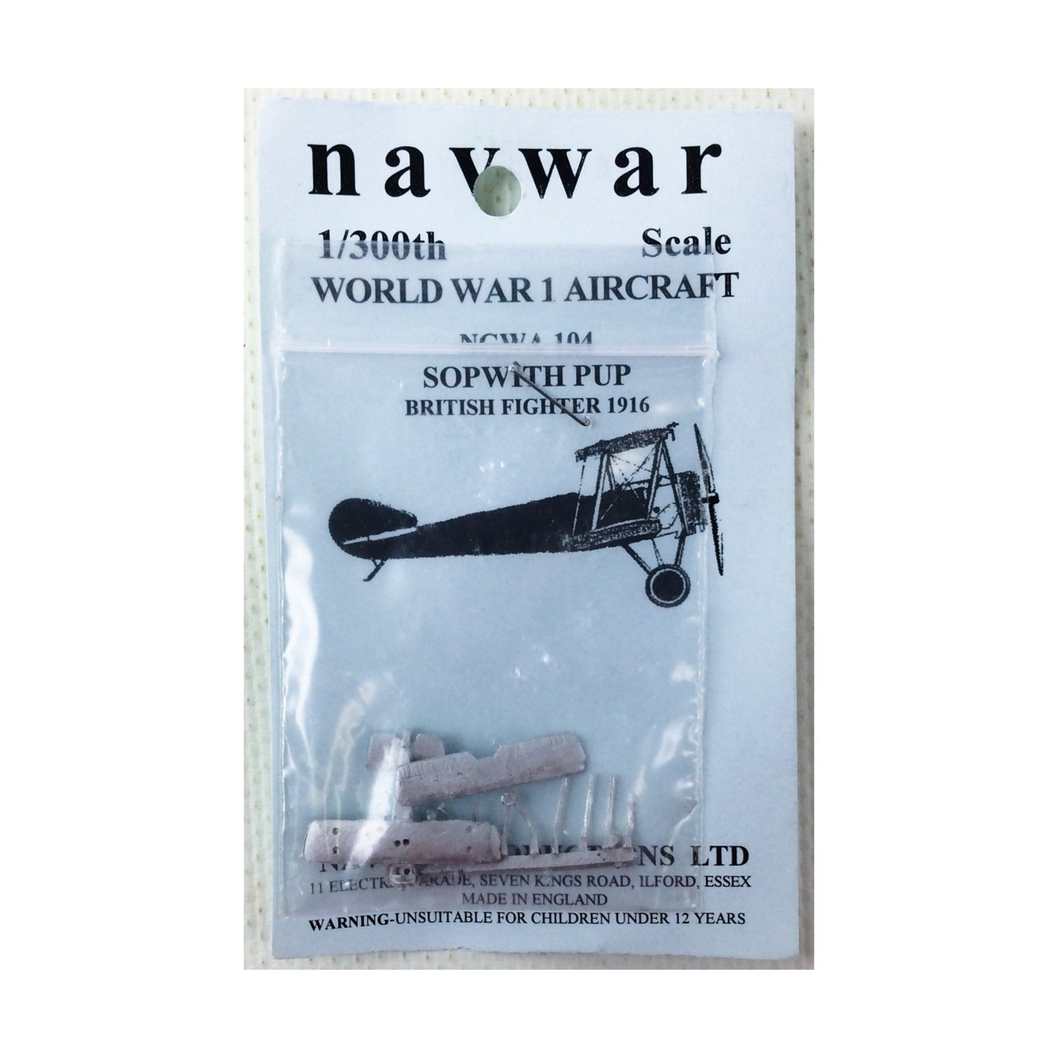 NavWar WWI Aircraft Mini 1/300 Sopwith Pup British Fighter 1916 Pack New