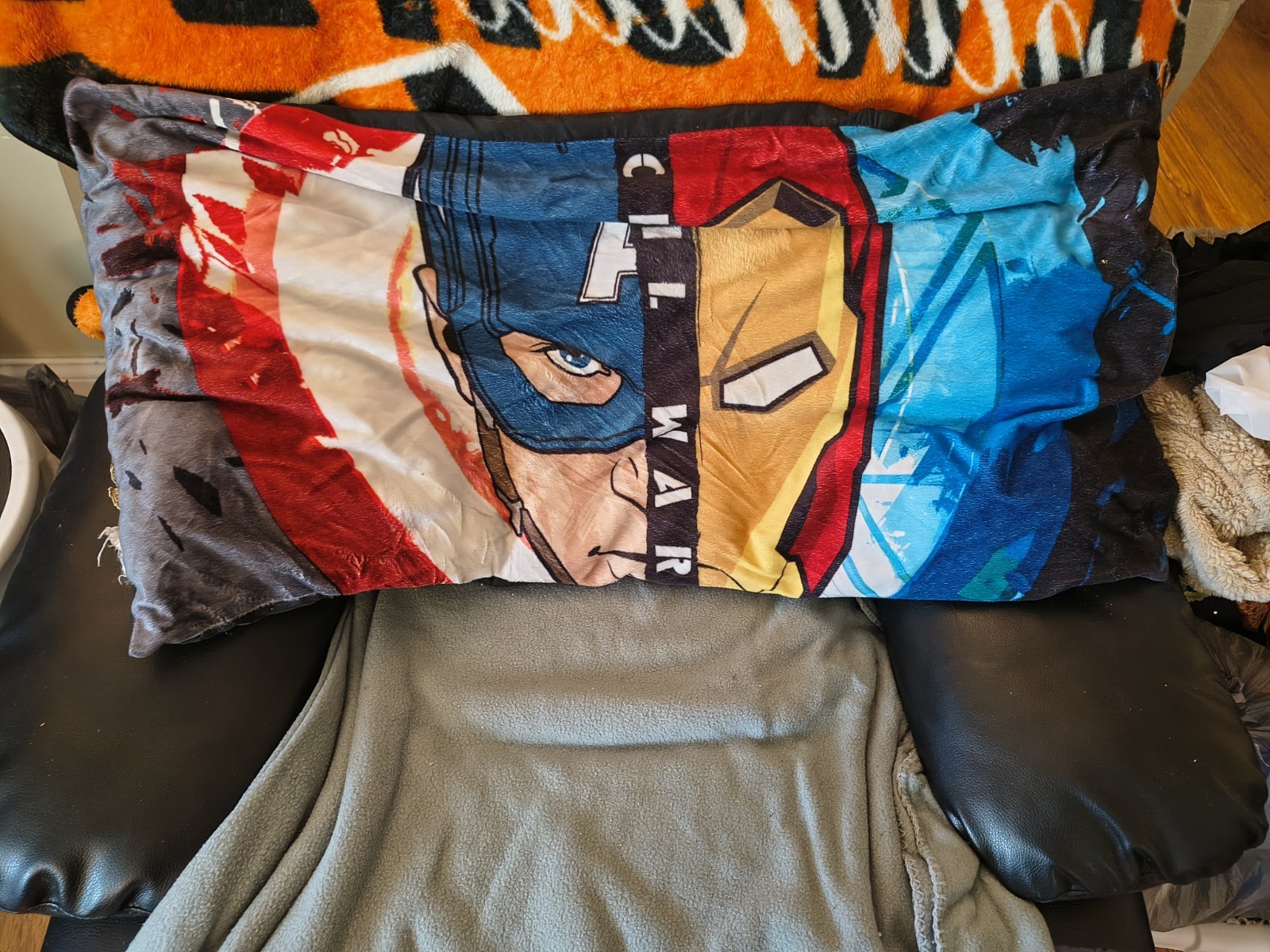Marvel Captain America Iron Man Civil War Standard Pillowcase Multicolor