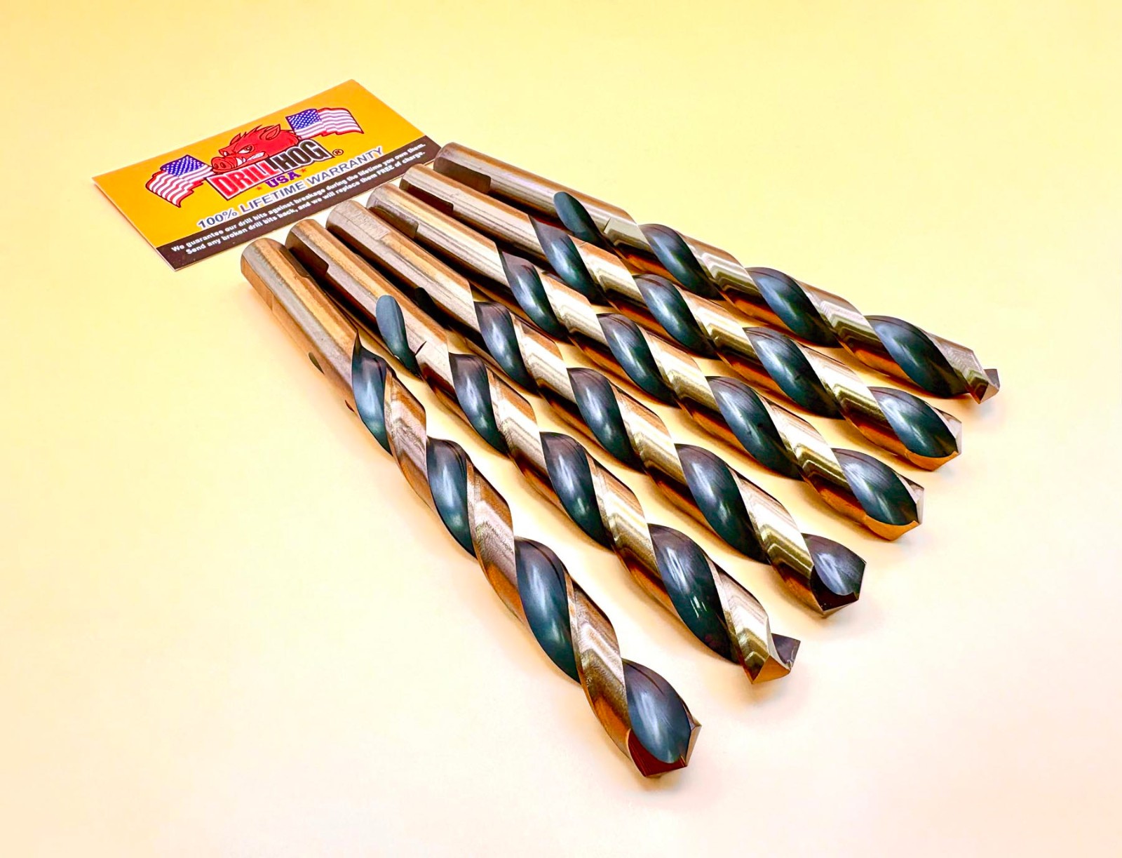 27/64" Drill Bit 27/64 Bit Molybdenum M7 Drill Hog® Lifetime Warranty 6 Pack