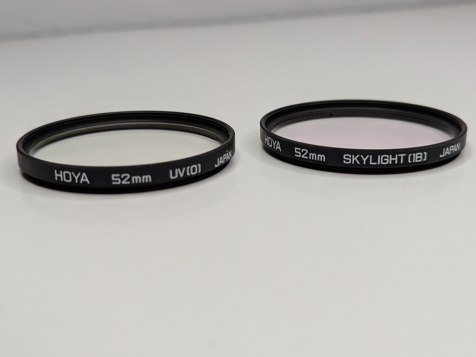 52mm Set of 2 Hoya UV(0) and Skylight 1B Japan