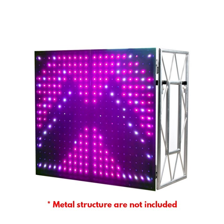 LED Pixel DJ Facade Panels, 2 Detachable Interactive Panels for ADJ Structure