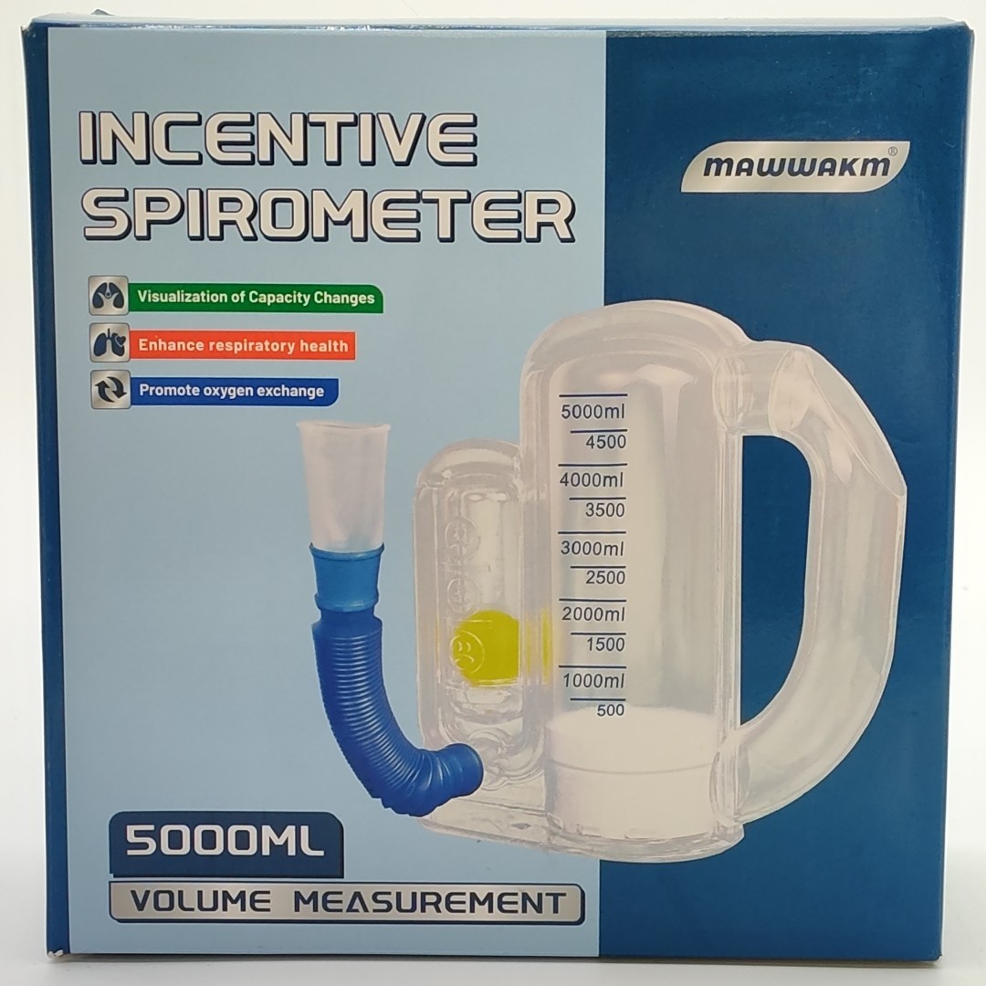 Incentive Spirometer,Adult Lung Trainer,Breathing Trainer - 5000ML