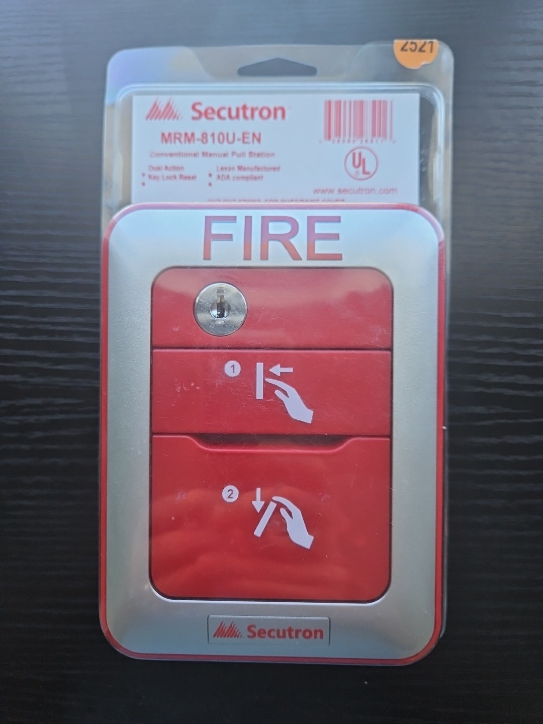 SECUTRON MRM-810U-EN Manual Pull Box Conventional