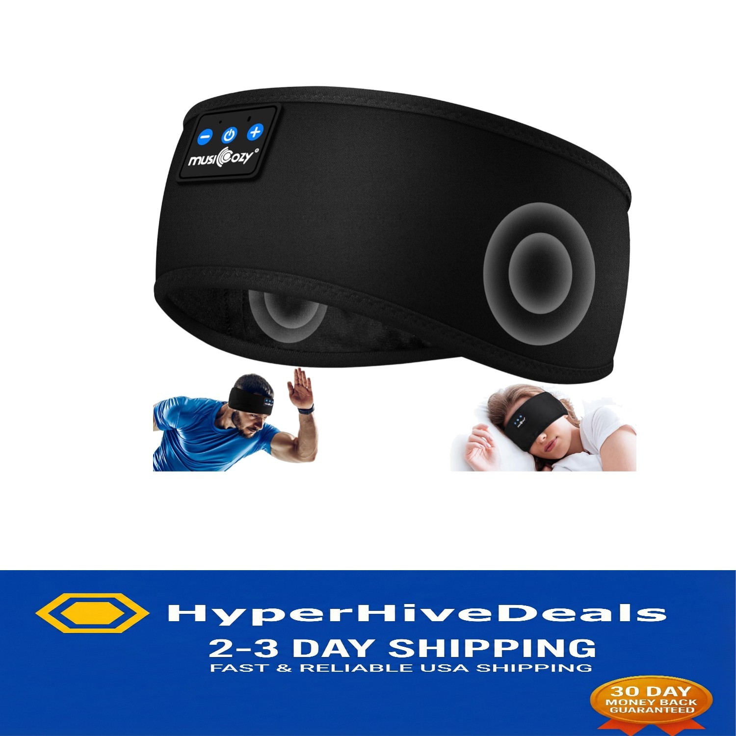 Bluetooth 5.4 Headband Sleep Headphones - Impeccable Sound & Long Battery Life