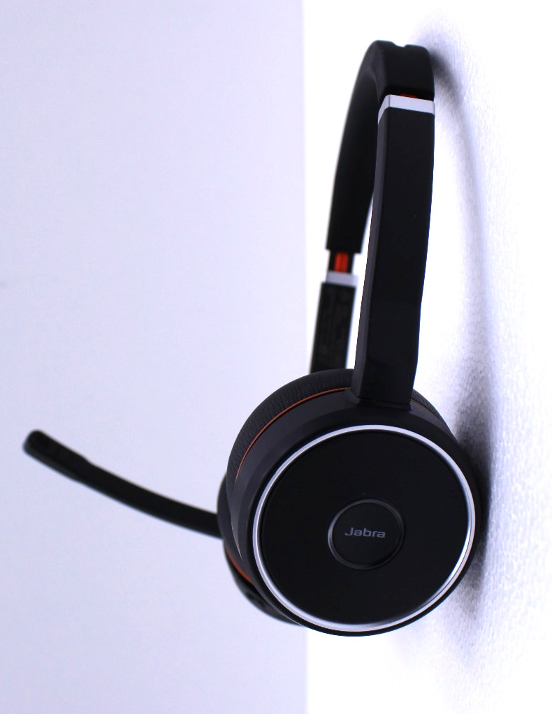 Jabra Evolve 75 Wireless Bluetooth Headset HSC040W w/ Dock, Dongle, USB & Case
