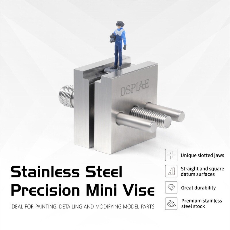 DSPIAE AT-MV Stainless Steel Precision Mini Vise for Model Tool SILVER