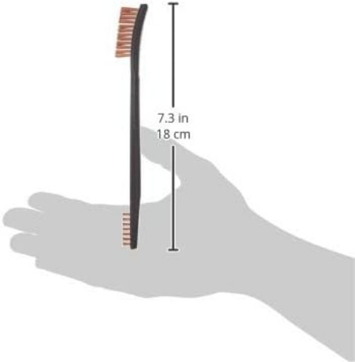 Versatile No. 9 Phosphor Bronze Utility Brush for Large Areas & Tight Spots