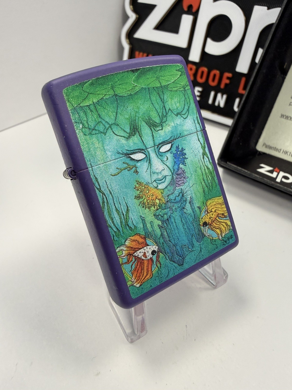 GENUINE Zippo Lighter SEAN DIETRICH BRACKISH Purple Matte NEW IN BOX