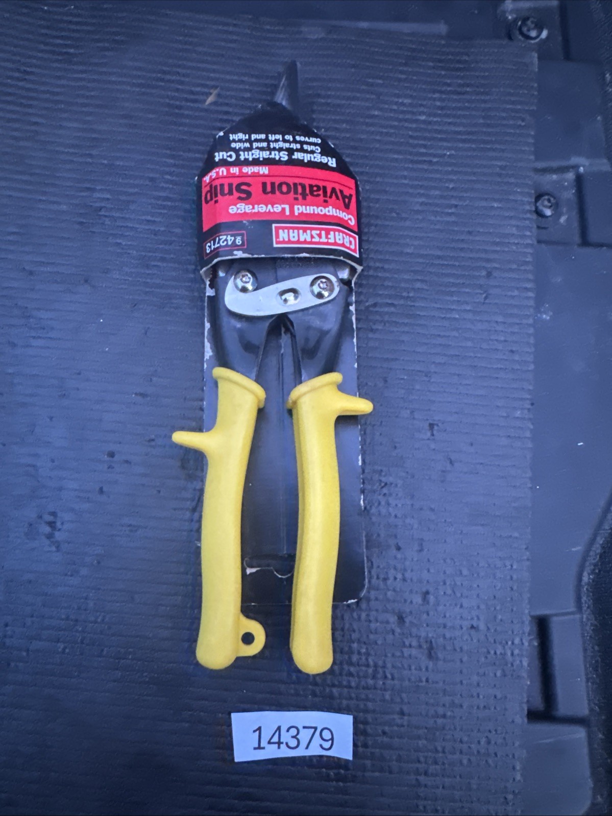 Sears Craftsman Usa Sexy Nos Aviation Snip Straight Yellow 42713 Compound Levg