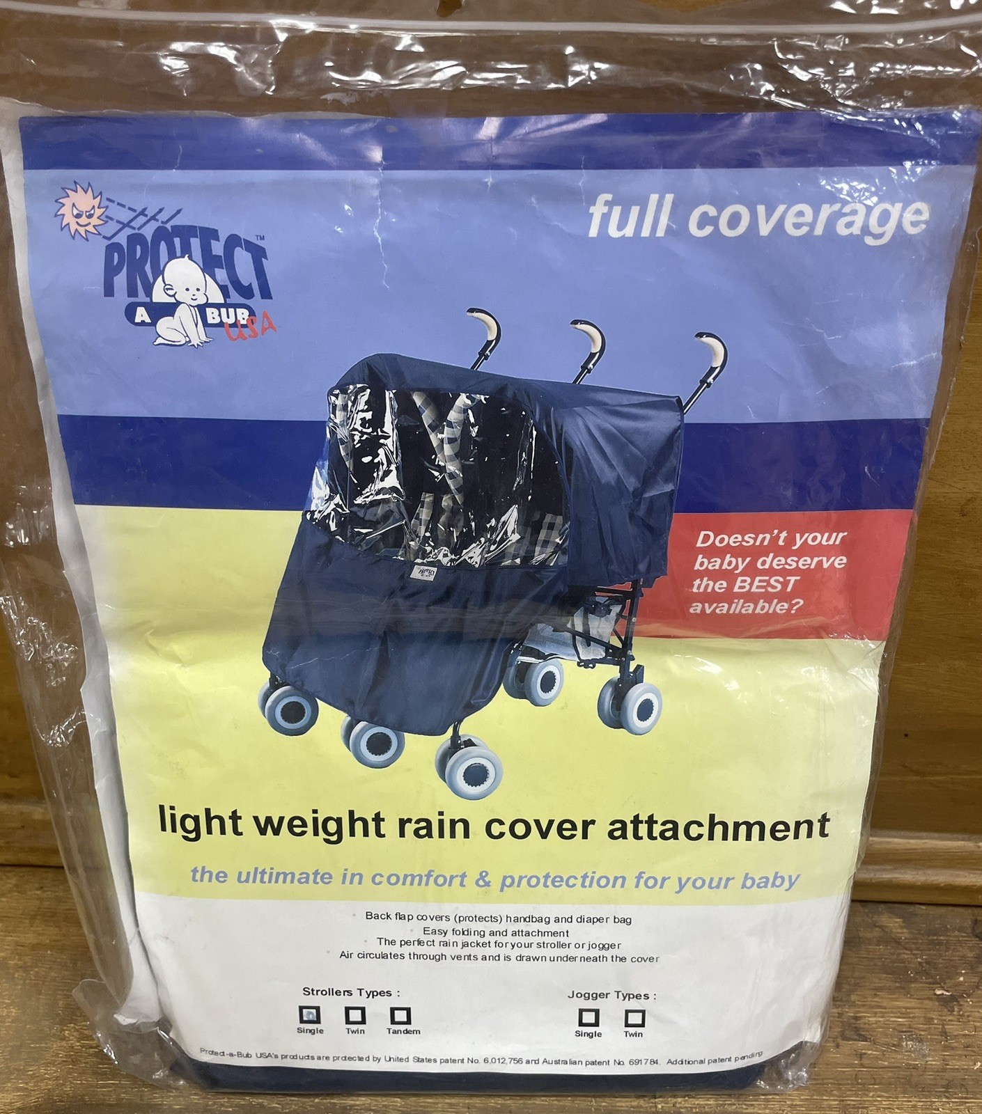 Toddler Single Stroller Cover with Water-Resistant Fabric Navy Color New