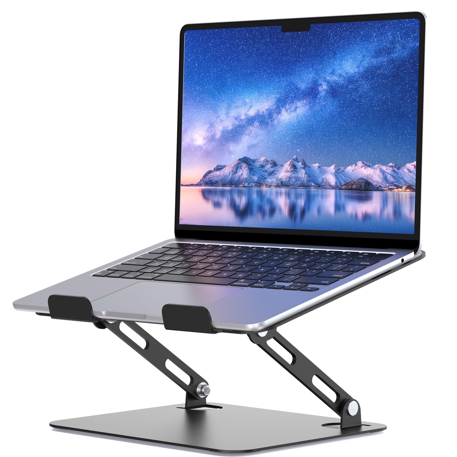 Adjustable Laptop Stand Riser Ergonomic Computer Holder Metal Mount 1015.6 Inch
