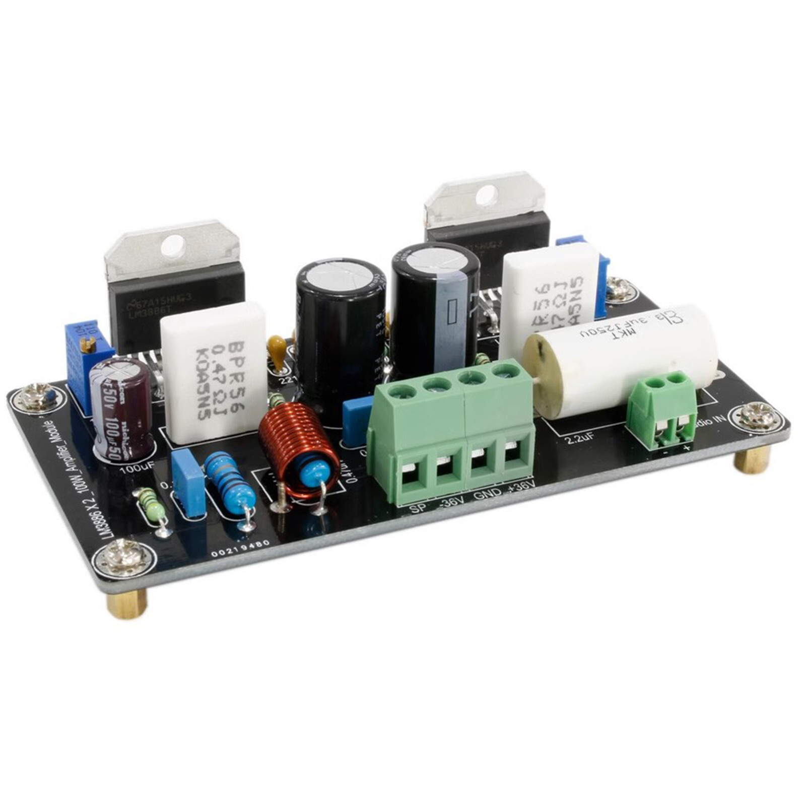 1pc LM3886T Installed 100W Parallel Mono DC Audio Amplifier Board
