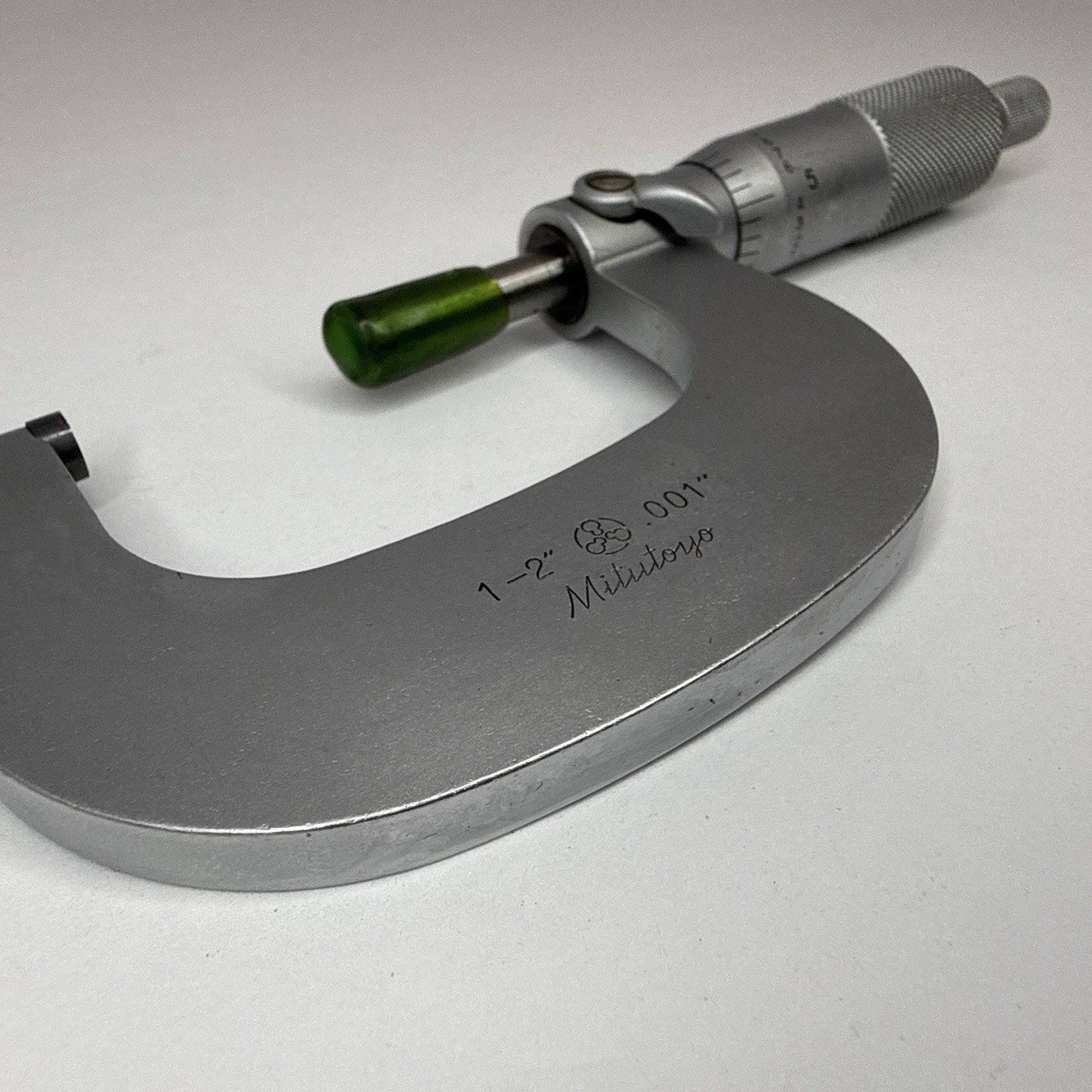 Mitutoyo Ratchet Thimble Outside Micrometer 1-2" Range .001"