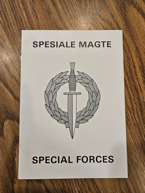 South African Special Forces(RECCE) booklet overview