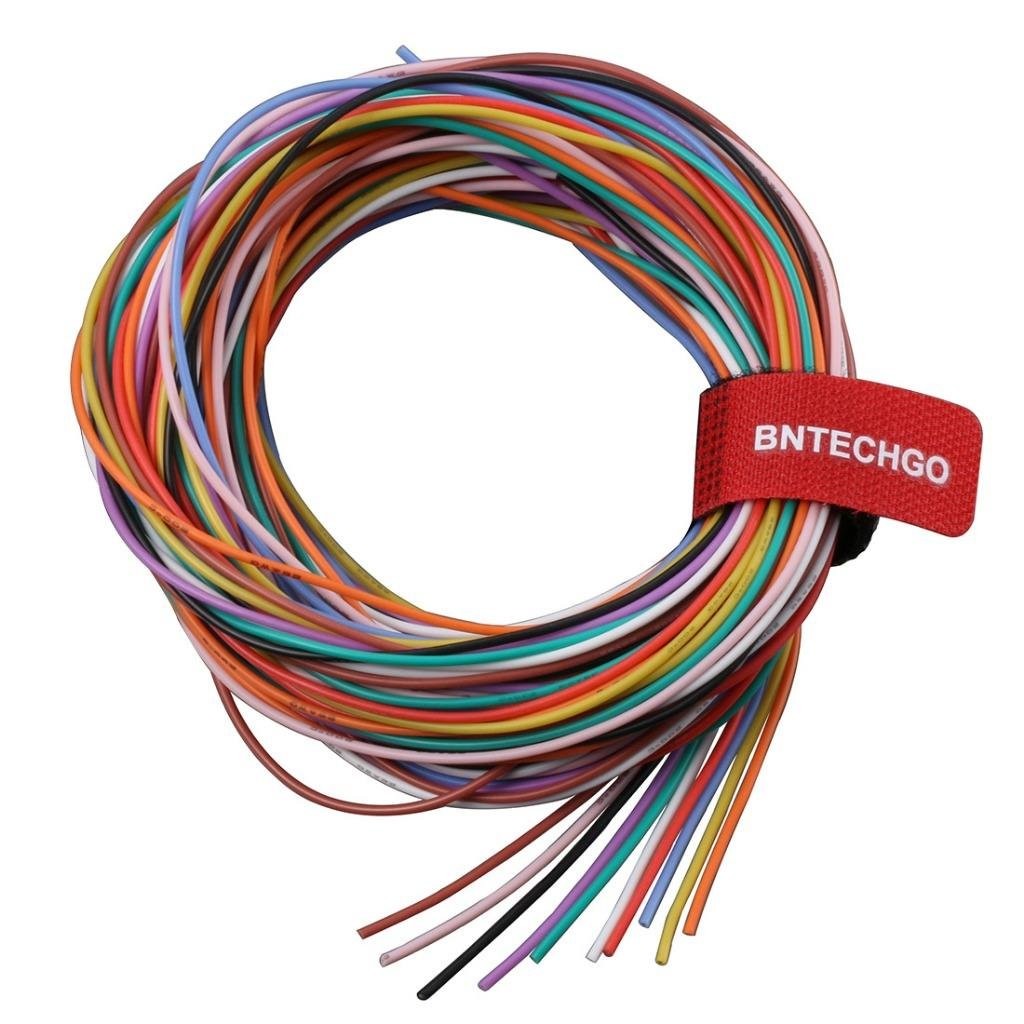 BNTECHGO 26 Gauge Silicone Wire 10 colors each 10ft, silicone wire 10