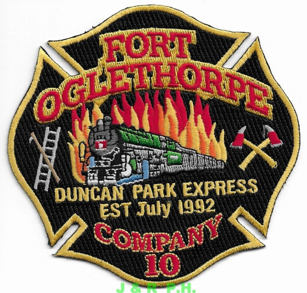 Ft. Oglethorpe Company-10, GA  "Duncan Park Express" # 1 (4" x 4")  fire patch