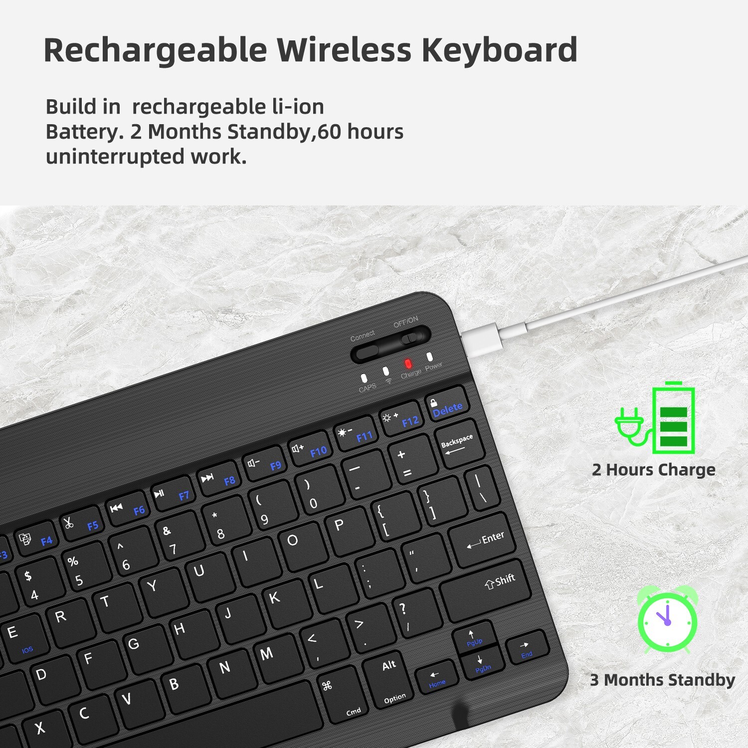 Bluetooth Wireless Keyboard and Mouse For Android IOS PC Phone Tablet Samsung