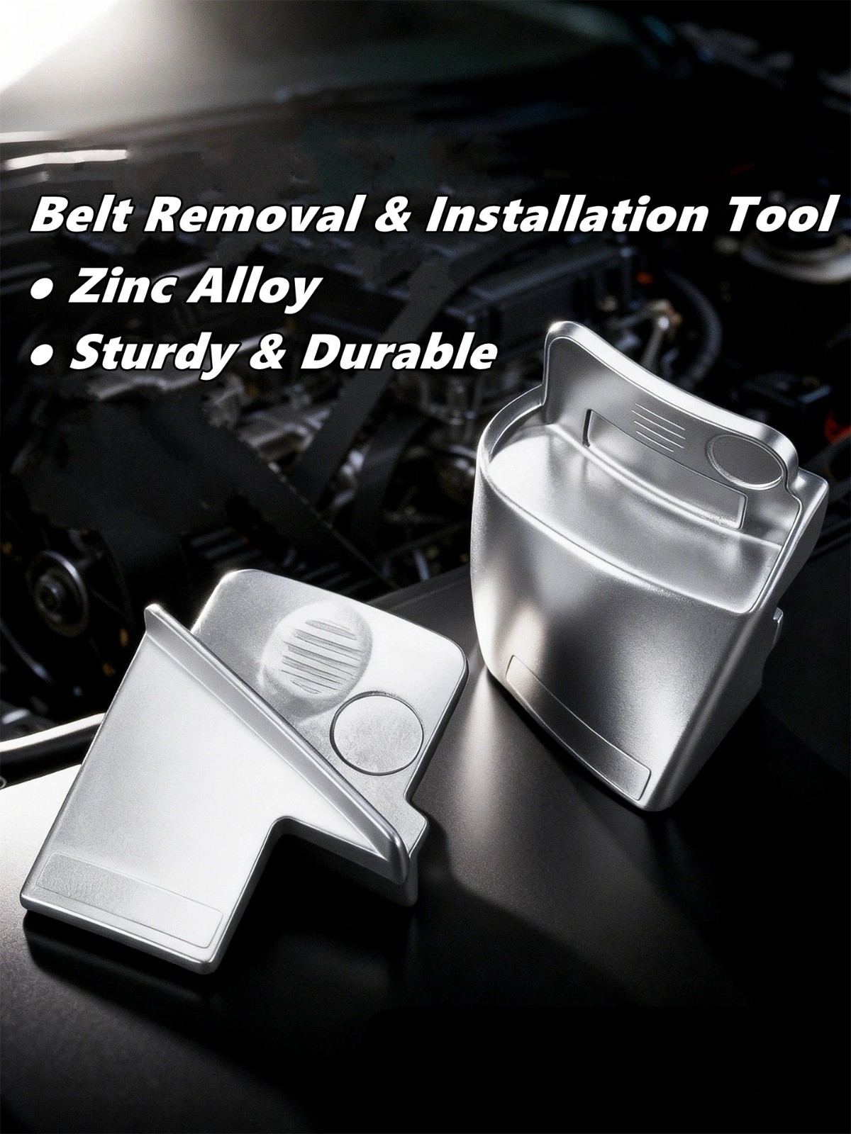 2Pcs Stretch Belt Removal Installer Tool Set Drive Belts Remover Tools For Car