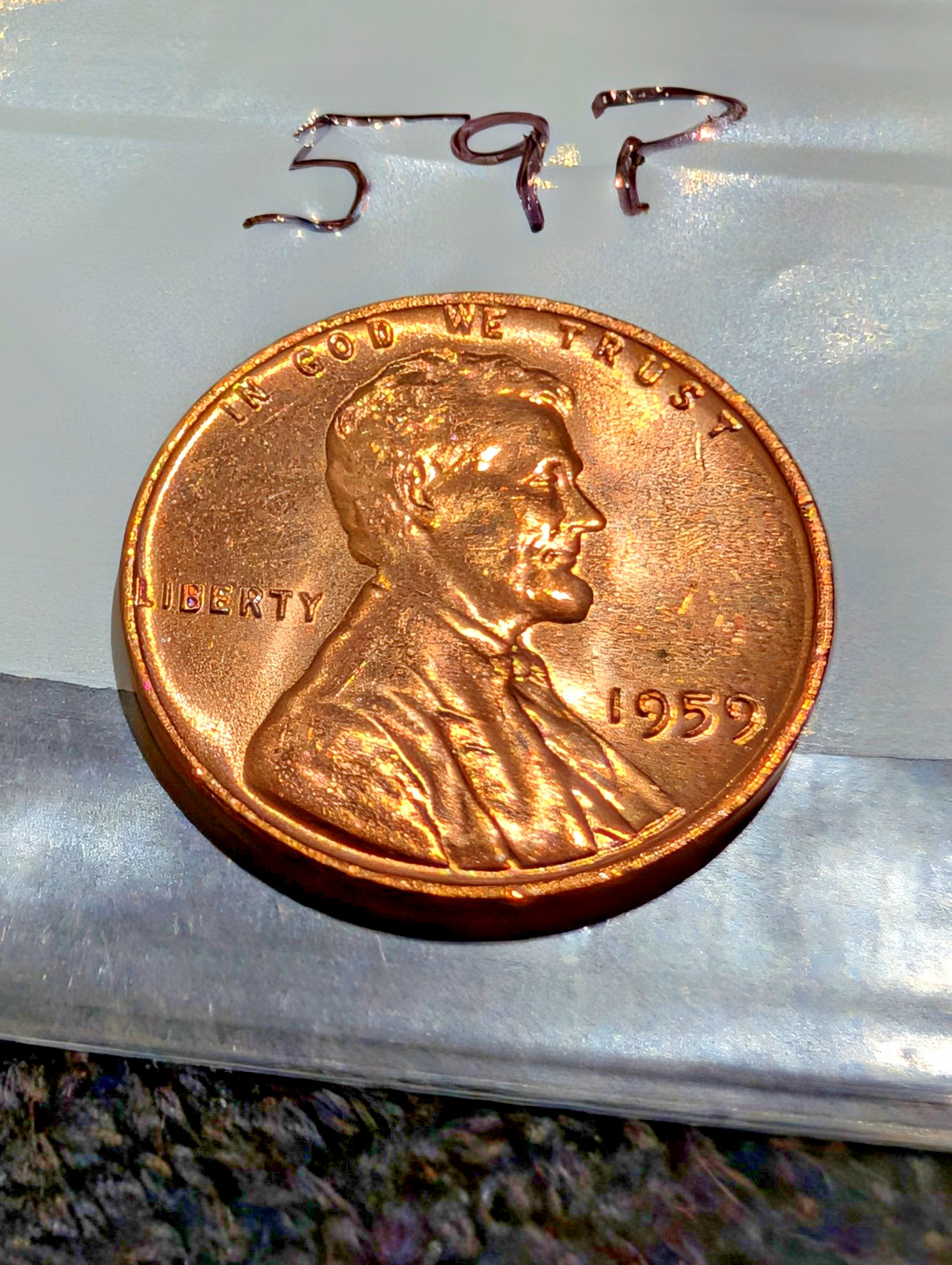 1959-P  BU Lincoln Pennies from OBW roll