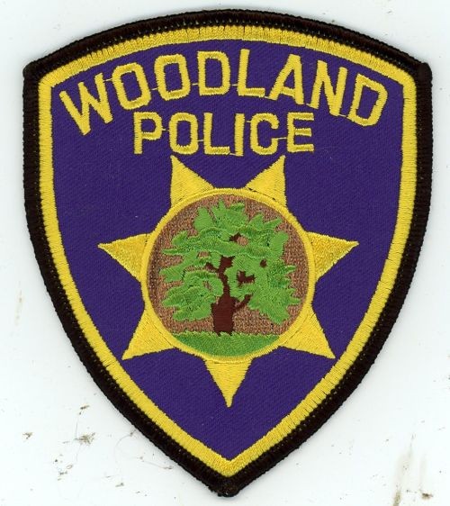 CALIFORNIA CA WOODLAND POLICE NICE SHOULDER PATCH SHERIFF