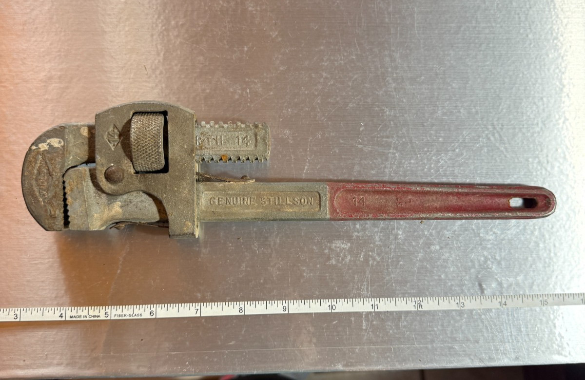Vintage Walworth Stillson #14 Pipe Wrench Made in USA