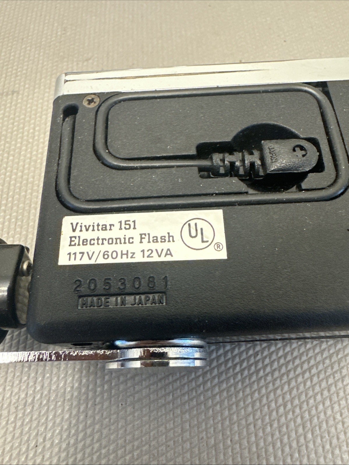 Vivitar 151 Electronic Flash Untested