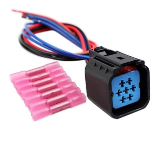 7-Pin Headlight Headlamp Connector Pigtail Compatible with 2005-2011 Lincoln