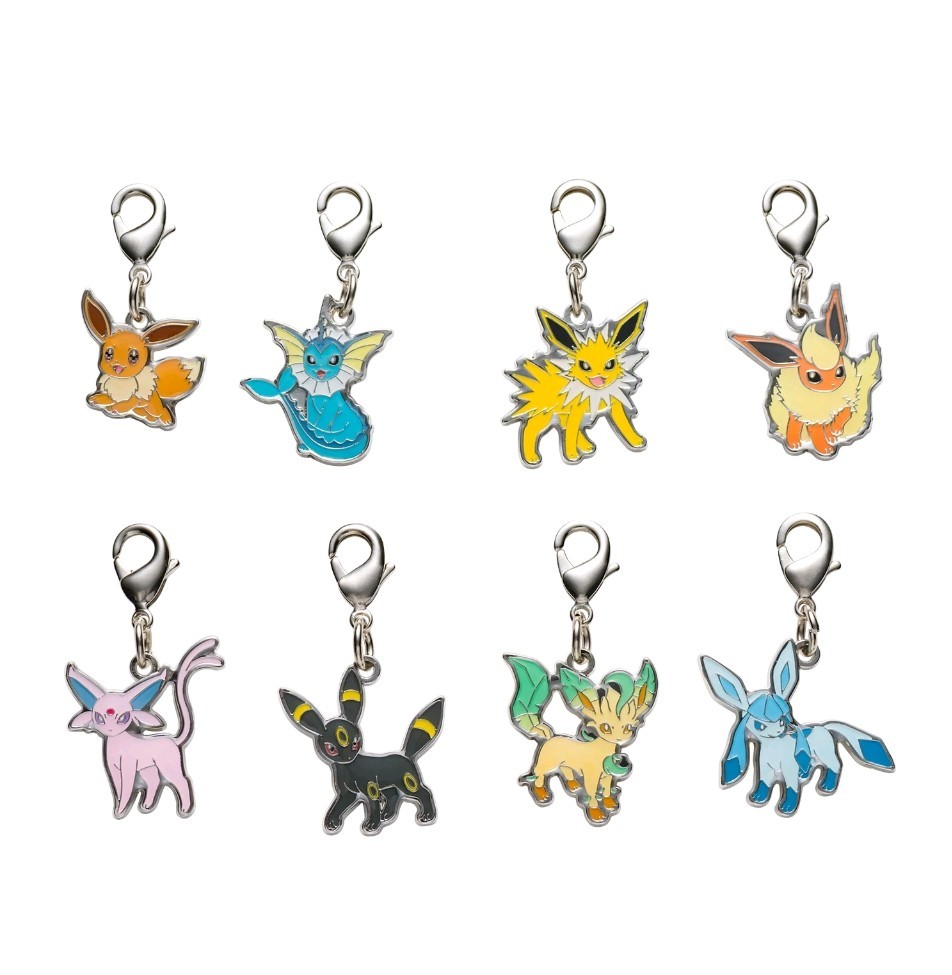 Eevee Evolution Eevee Umbreon Pokemon Center Metal Charm Key chain collection