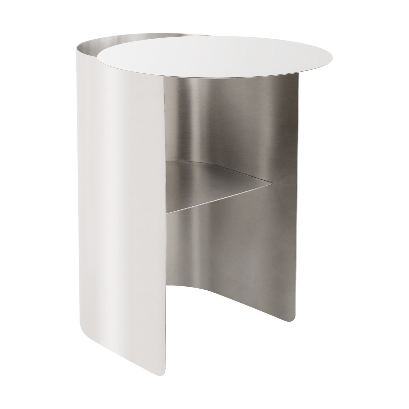 Side Table 28*46*51cm Bedroom Stainless Steel Side Table Silver Sofa Side Table