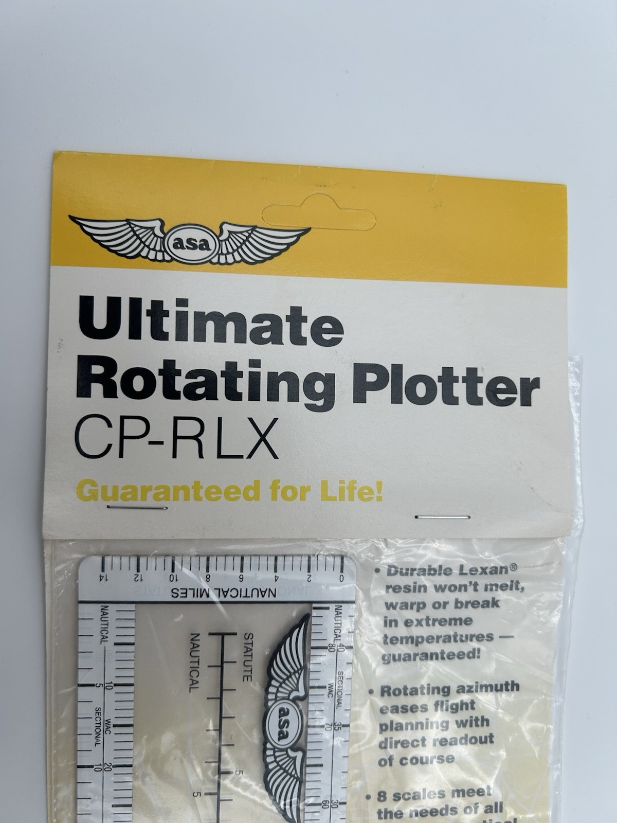 ULTIMATE ROTATING PLOTTER AERONAUTICAL CHART VFR NAV. by ASA p/n ASA-CP-RLX