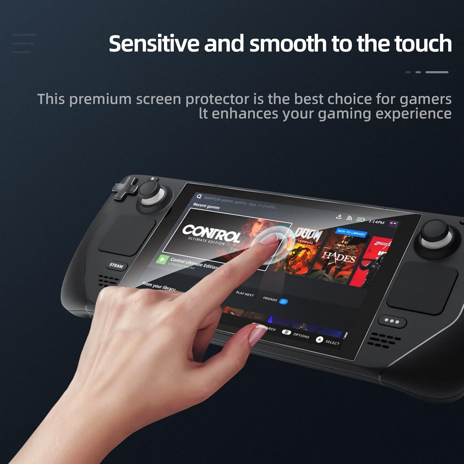 Ultra Thin 2 Pack Steam Deck Screen Protectors - Waterproof & Scratch Resistant