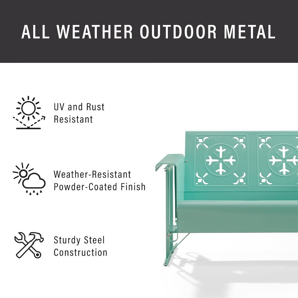 Azalea Retro Outdoor Sofa Glider