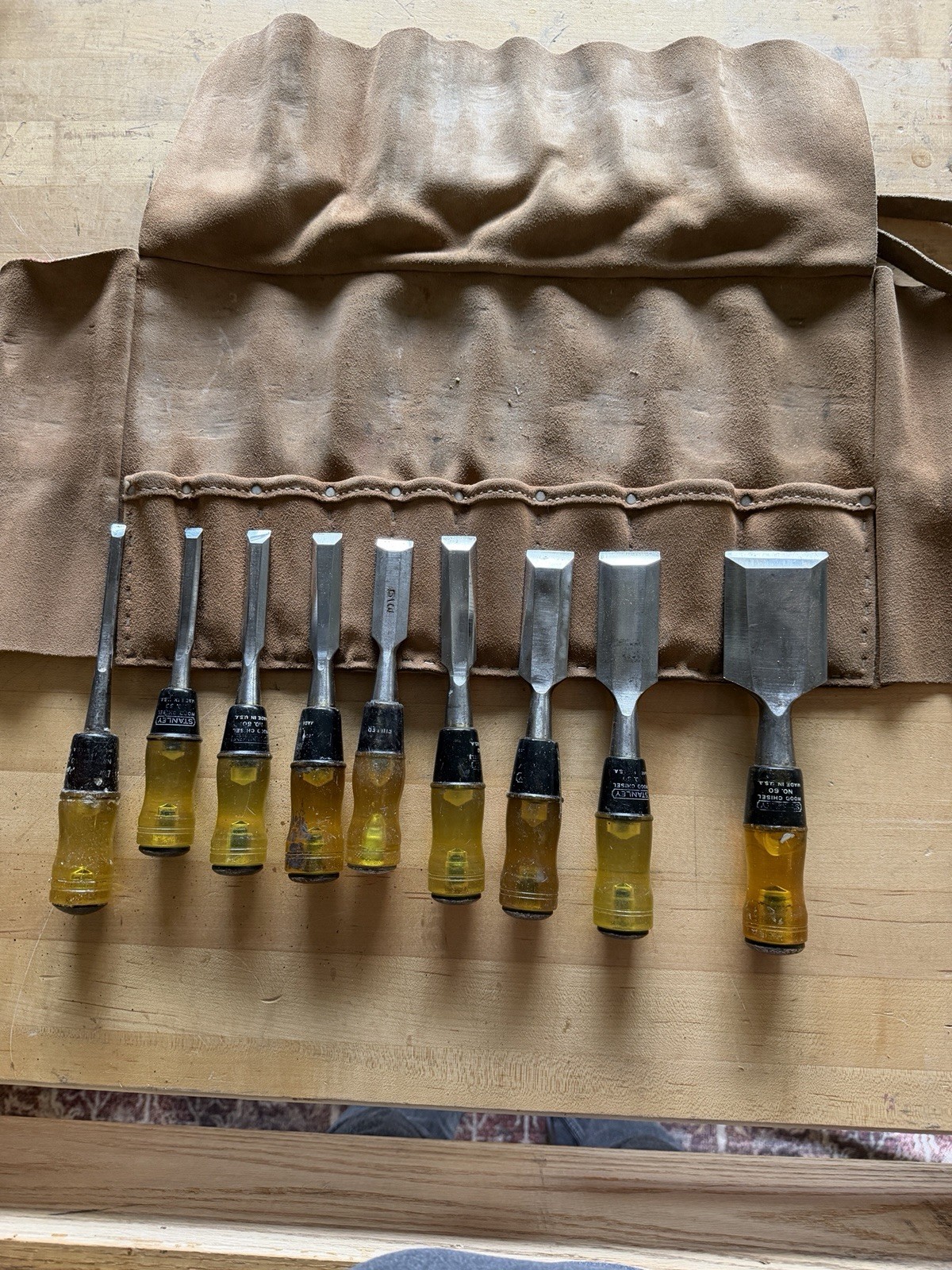 STANLEY No 60 9 PIECE CHISEL SET