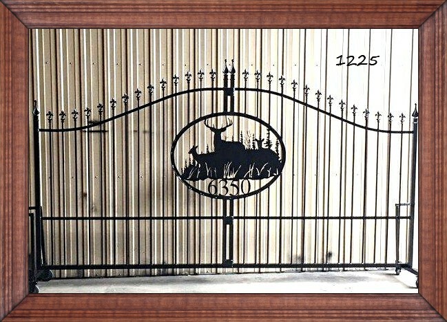 On Sale! #1225 Residential Driveway Entry Gate 14' Steel Iron Home Yard Security