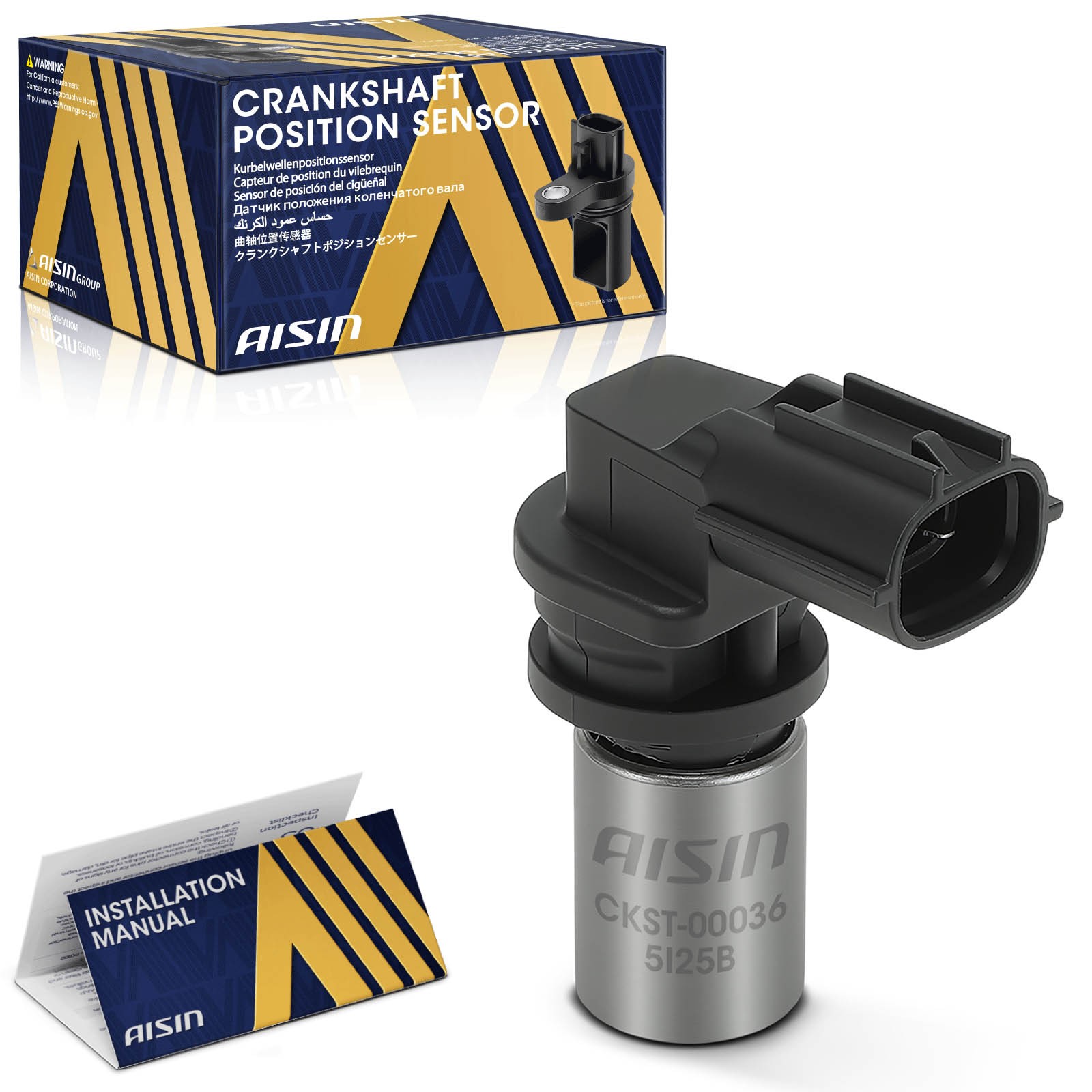 AISIN CKST-00036 Crankshaft Position Sensor for Lexus LS400 SC400 V8 4.0L DOHC