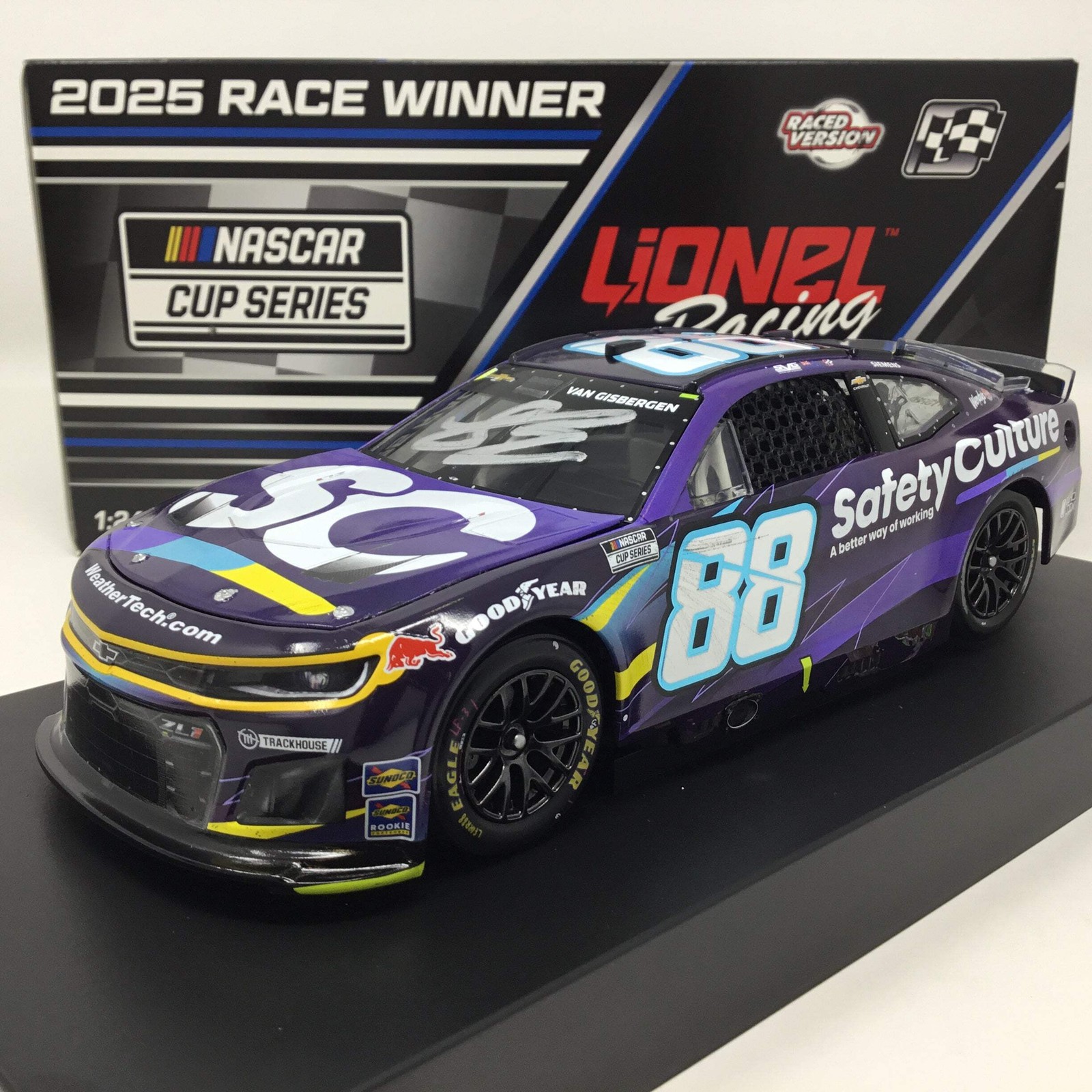 Shane Van Gisbergen 2025 Safety Culture Mexico City Race Win Autographed 1:24 Di