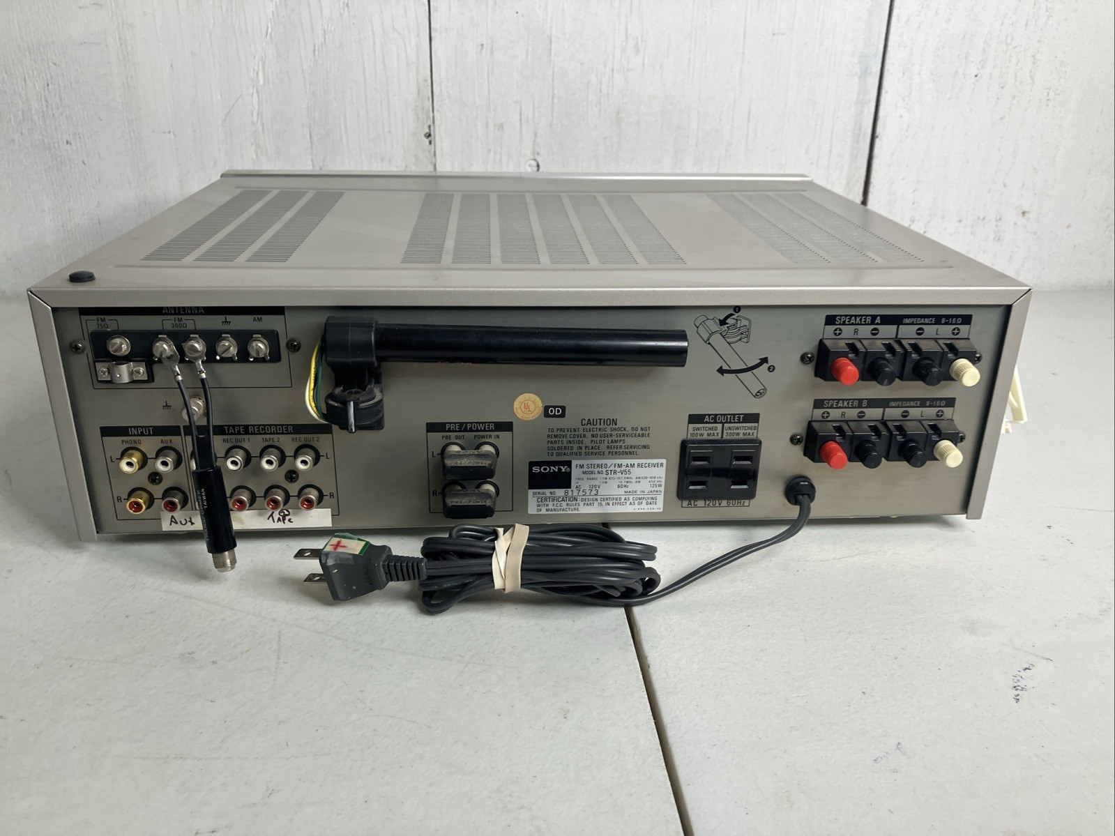 SONY STR-V55 AM/FM STEREO RECIEVER
