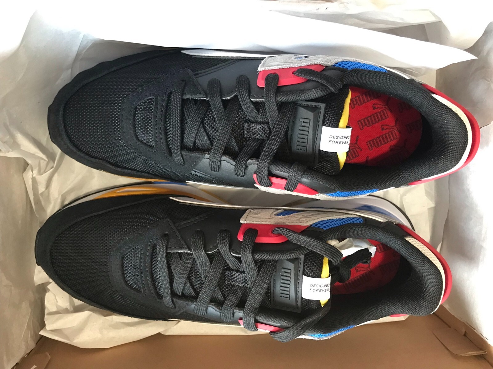 PUMA MIRAGE SPORT REMIX 381051-01 BLACK/MILTICOLOR MEN'S RUNNING CASUAL SHOES