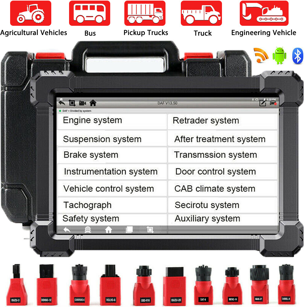 ANCEL X7 HD Heavy Duty Diesel Truck Scanner All System Diagnostic ABS DPF Regen