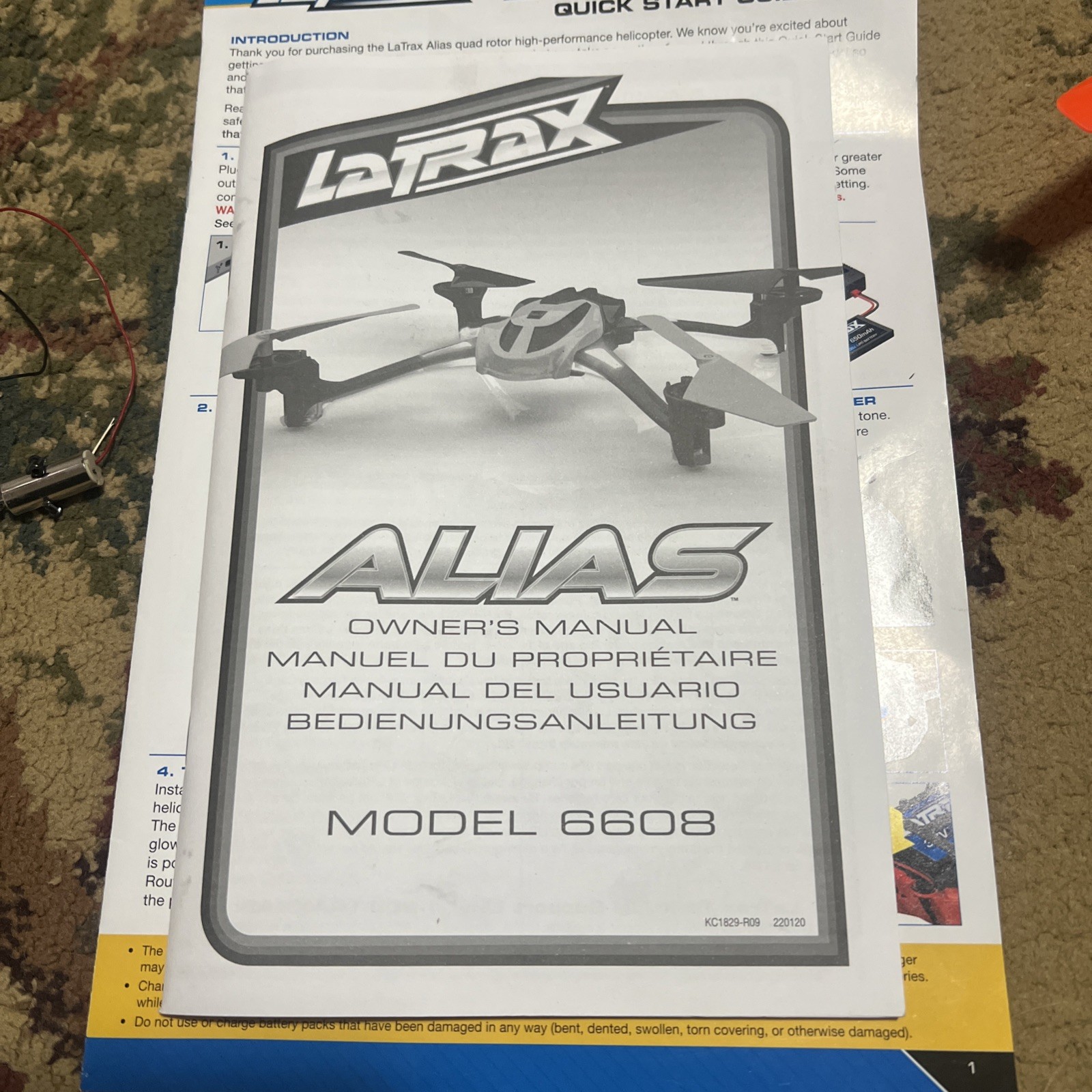 LaTrax Alias Electric Quadcopter Drone -Parts Only Does Not Fly