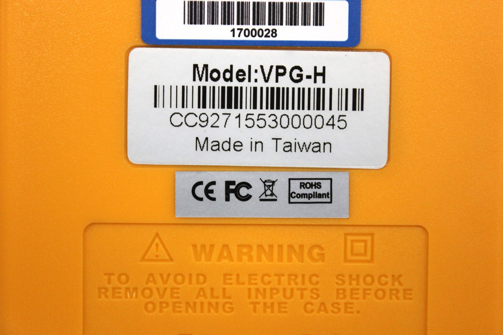 HDMI Video Pattern Generator MODEL VPG-H with manual and AC Adaptor.
